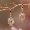 Creative Opal Tulip Flower Earrings, Ladies Elegant Earrings - Image 2